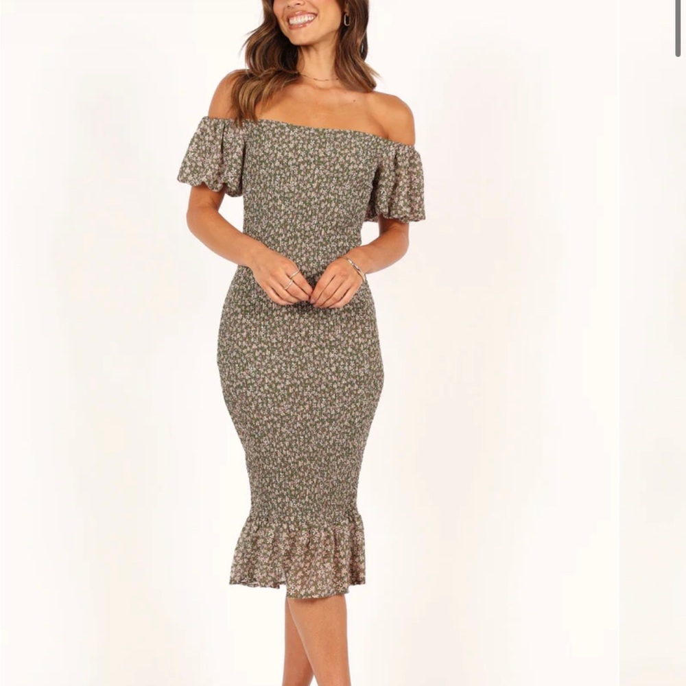 Petal & Pup Claire Shirred Bodycon Dress